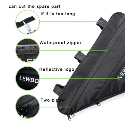Large capacity bicycle bag triangle bag