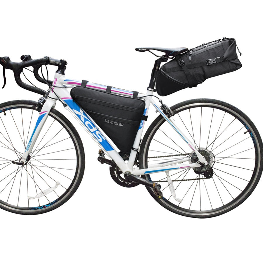 Large capacity bicycle bag triangle bag