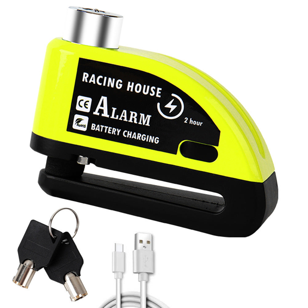 Bicycle Disc Brake Lock Portable Anti-theft Alarm Electric Car Disc Safety Lock Disc