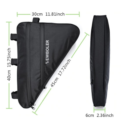 Large capacity bicycle bag triangle bag