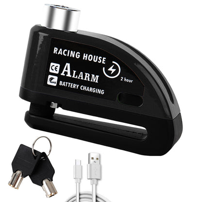 Bicycle Disc Brake Lock Portable Anti-theft Alarm Electric Car Disc Safety Lock Disc